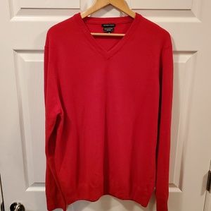 Mantovani Studio V-neck sweater size XL 100% cashm